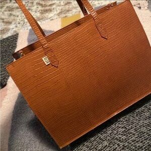 BEIS Work Tote in Maple Croc